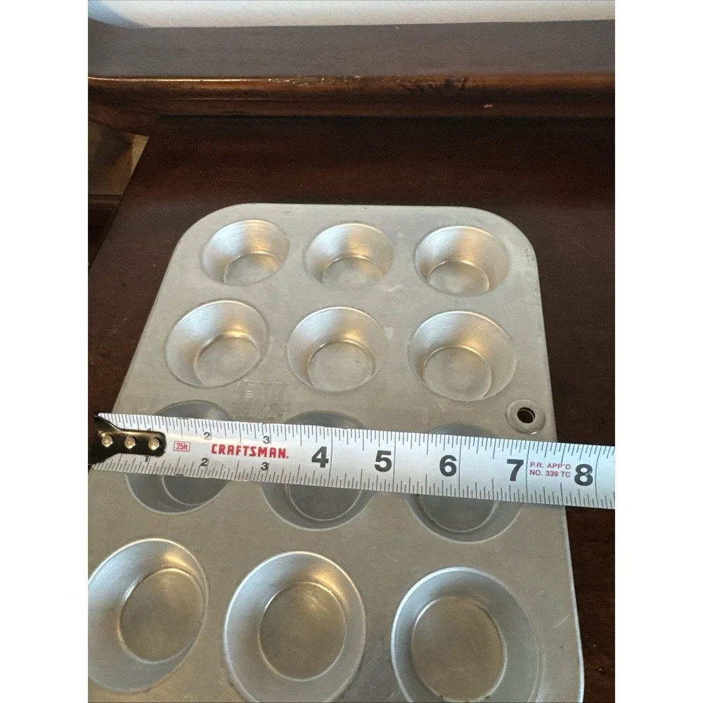 2 - Mirro Mini Cupcake/Muffin Pan - 12 Aluminum cups 9.75